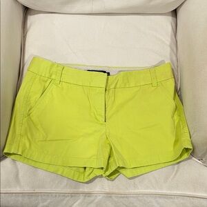 J. Crew Women's Bright Lime Shorts